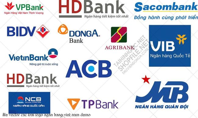 file vector cac loai logo ngan hang viet nam 